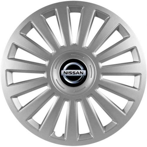 KRYTY KOLIES PRE NISSAN 15" LUXURY silver 4ks